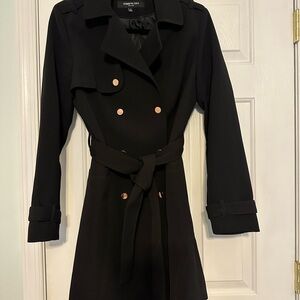 Kenneth Cole Black Trench Coat